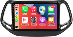 MKD Navigatie Jeep Compass 2016-2018, Rezolutie 2K, Ecran QLED 9.5 inch, 8GB RAM si 128GB ROM, Android, Procesor Octacore, Slot sim 4G, Sunet DSP, Wireless Carplay (NA-C1553)