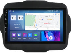 MKD Navigatie Jeep Renegade 2015-2021, Rezolutie 2K, Ecran QLED 9.5 inch, 8GB RAM si 128GB ROM, Android, Procesor Octacore, Slot sim 4G, Sunet DSP, Wireless Carplay si Android Auto (NA-C1412)