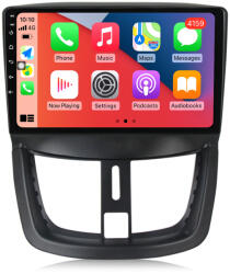 MKD Navigatie Peugeot207 2006-2015, 4GB RAM si 32GB ROM, Display QLED 9 inch, Wireless Carplay si Android Auto, Procesor Octacore, Slot sim 4G, Sunet DSP, Camera Marsarier, Bluetooth, USB (NA-C1903)