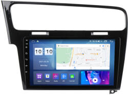 MKD Navigatie Volkswagen Golf 7, Ecran QLED 10 inch, 4GB RAM si 64GB ROM, Android 12, Procesor Octacore, Slot sim 4G, Sunet DSP, Wireless Carplay si Android Auto, Camera Marsarier (NA-C418)