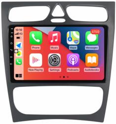 MKD Navigatie Mercedes W203 W209 Clasa C 2000-2005, 8GB RAM si 128GB ROM, Ecran QLED 9 inch, Android 12, Procesor Octacore, Slot sim 4G, Sunet DSP, Wireless Carplay si Android Auto, Cam (NA-C677)