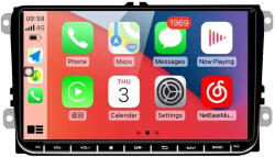 MKD Navigatie Android 13 cu 4GB RAM pt VW Golf 5 6 Passat B6 B7 CC Tiguan Touran Polo Caddy Jetta T5 Eos Skoda Octavia Superb Seat Leon, Ecran 9 inch IPS, Carplay, Slot sim 4G, Procesor Octa (NA-C2565)