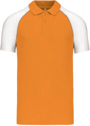 Kariban KA226 BASEBALL KONTRASZTOS GALLÉROS PÓLÓ (ka226or-wh-l)