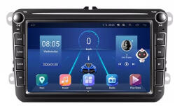 MKD Navigatie 8GB RAM si 128GB cu Carplay pt VW Golf 5 6 Passat B6 B7 CC Tiguan Touran Polo Caddy Jetta T5 Eos Skoda Octavia Superb Seat Leon, Ecran 8 inch IPS, Slot sim 4G, Procesor (NA-C1025)