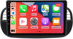 MKD Navigatie Fiat 500 2007-2015, 4GB RAM si 32GB ROM, Display QLED 9 inch, Wireless Carplay si Android Auto, Procesor Octacore, Slot sim 4G, Sunet DSP, Camera Marsarier, Bluetooth, USB, (NA-C2015)