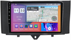 MKD Navigatie Smart ForTwo (2010-2015) 4GB RAM si 64GB ROM, Ecran QLED 9 inch, Android 12, Procesor Octacore, Slot sim 4G, Sunet DSP, Wireless Carplay si Android Auto, Camera Marsarier (NA-C410)