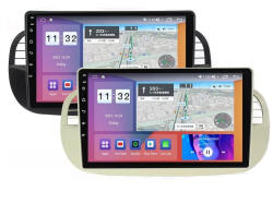 MKD Navigatie Fiat 500 (2007-2015) 4GB RAM si 64GB ROM, Ecran QLED 9 inch, Android 12, Procesor Octacore, Slot sim 4G, Sunet DSP, Wireless Carplay si Android Auto, Camera Marsarier (NA-C535)