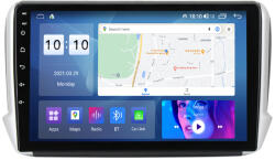 MKD Navigatie Peugeot208 2008 (2012-2020) 4GB RAM si 64GB ROM, Ecran QLED 9 inch, Android 12, Procesor Octacore, Slot sim 4G, Sunet DSP, Wireless Carplay si Android Auto, Camera Marsari (NA-C455)