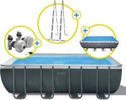 Intex Frame Pool Ultra Quadra XTR 549 x 274 x 132 cm - без помпа с аксесоари - 1 бр (26356GH)