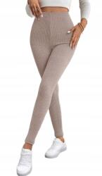 Shein Rózsaszín Hosszú Bordázott Leggings Magas Derék M 1KK