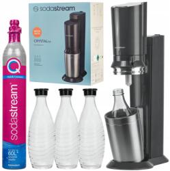 SodaStream Szódakészítő Gép SodaStream Crystal 3.0 Titan QuickConnect 3 kancsó (CRYSTAL 3.0 TITAN 3 karafki)