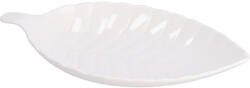 AdTrend Platou ceramica alba Frunza 41 x 24 x 5 cm (107110) Tava