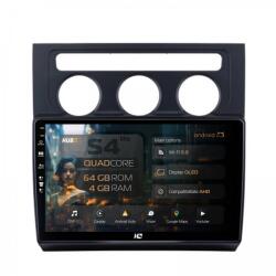 HUB64 - S4 Series LITE Navigatie Volkswagen Touran (2003-2010) 4GB RAM Android 13 Quadcore DSP GPS Wi-FI Carplay Android Auto USB Bluetooth Waze Touchscreen 10.1 Inch (HB-6410004L+AD-BGRKIT053)