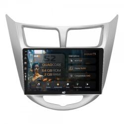 Alemarauto Navigatie Hyundai Accent (2011-2016) 2GB RAM Android 13 GPS Wi-FI Carplay Android Auto USB Bluetooth Radio Waze Touchscreen 9 inch (HB-649002+AD-BGRKIT212)