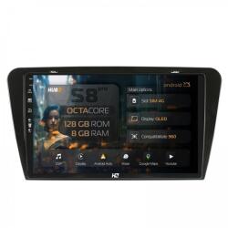HUB64 - S8 Series Navigatie Skoda Octavia 3 (2013-2018) 8GB RAM Android 13 Octacore Slot Sim 4G DSP GPS Wi-FI Carplay Android Auto USB Bluetooth Waze Touchscreen 10.1 Inch (HB-6410008+AD-BGRKIT026)