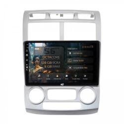 Alemarauto Navigatie Kia Sportage (2005-2010) M AC 6GB RAM Android 13 Octacore Slot Sim 4G DSP GPS Wi-FI Carplay Android Auto USB Bluetooth Waze Touchscreen 9 Inch (HB-649006+AD-BGRKIT148)