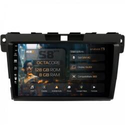 Alemarauto Navigatie Mazda CX-7 (2008-2013) 8GB RAM Android 13 Octacore Slot Sim 4G DSP GPS Wi-FI Carplay Android Auto USB Bluetooth Waze Touchscreen 9 Inch (HB-649008+AD-BGRKIT326)