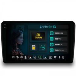 Alemarauto Navigatie 2K Audi A3 S3 RS3 8P (2003-2013) 4GB RAM Android 13 Octacore Slot Sim 4G DSP GPS Wi-FI Carplay Android Auto USB Bluetooth Waze Touchscreen 9.5 Inch (HB-6490042K+AD-BGRKIT424)