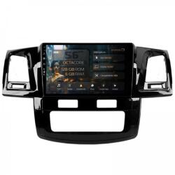Alemarauto Navigatie Toyota Hilux (2008-2014) 6GB RAM Android 13 Octacore Slot Sim 4G DSP GPS Wi-FI Carplay Android Auto USB Bluetooth Waze Touchscreen 9 Inch (HB-649006+AD-BGRKIT081)