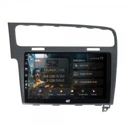 HUB64 - S2 Series Navigatie Volkswagen Golf 7 2GB RAM Android 13 GPS Wi-FI Carplay Android Auto USB Bluetooth Radio Waze Touchscreen 10.1 inch (HB-6410002+AD-BGRKIT023A)