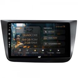 HUB64 - S2 Series Navigatie Seat Altea Toledo (2005-2012) 2GB RAM Android 13 GPS Wi-FI Carplay Android Auto USB Bluetooth Radio Waze Touchscreen 9 inch (HB-649002+AD-BGRKIT055)