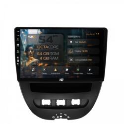 Alemarauto Navigatie Toyota AYGO / Citroen C1 (2005-2014) 4GB RAM Android 13 Octacore Slot Sim 4G DSP GPS Wi-FI Carplay Android Auto USB Bluetooth Waze Touchscreen 10.1 Inch (HB-6410004+AD-BGRKIT099)