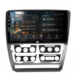 HUB64 - S8 Series Navigatie Skoda Octavia 2 8GB RAM Android 13 Octacore Slot Sim 4G DSP GPS Wi-FI Carplay Android Auto USB Bluetooth Waze Touchscreen 10.1 Inch (HB-6410008+AD-BGRKIT048)