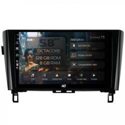 Alemarauto Navigatie Nissan Qashqai J11 /Nissan X-Trail T32 (2013+) 8GB RAM Android 13 Octacore Slot Sim 4G DSP GPS Wi-FI Carplay Android Auto USB Bluetooth Waze Touchscreen 10.1 Inch (HB-6410008+AD-BGRKIT162)