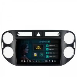 HUB64 - 2K S8 Series Navigatie 2K Volkswagen Tiguan (2008-2010) 8GB RAM Android 13 Octacore Slot Sim 4G DSP GPS Wi-FI Carplay Android Auto USB Bluetooth Waze Touchscreen 9.5 Inch (HB-6490082K+AD-BGRKIT035-0