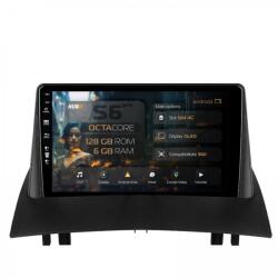 Alemarauto Navigatie Renault Megane 2 (2002-2009) 6GB RAM Android 13 Octacore Slot Sim 4G DSP GPS Wi-FI Carplay Android Auto USB Bluetooth Waze Touchscreen 9 Inch (HB-649006+AD-BGRKIT371)