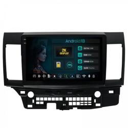 Alemarauto Navigatie 2K Mitsubishi Lancer (2007-2016) 8GB RAM Android 13 Octacore Slot Sim 4G DSP GPS Wi-FI Carplay Android Auto USB Bluetooth Waze Touchscreen 10.36 Inch (HB-64100082K+AD-BGRKIT269)