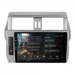 Alemarauto Navigatie Toyota Land Cruiser Prado J150 (2014-2016) 2GB RAM Android 13 GPS Wi-FI Carplay Android Auto USB Bluetooth Radio Waze Touchscreen 10.1 inch (HB-6410002+AD-BGRKIT061)