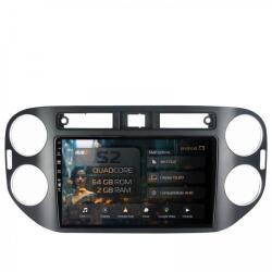 HUB64 - S2 Series Navigatie Volkswagen Tiguan (2010-2016) 2GB RAM Android 13 GPS Wi-FI Carplay Android Auto USB Bluetooth Radio Waze Touchscreen 9 inch (HB-649002+AD-BGRKIT035-1016)