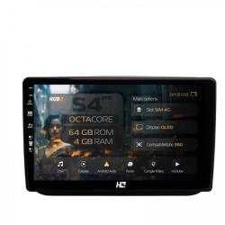 HUB64 - S4 Series Navigatie Skoda Fabia (2007-2014) 4GB RAM Android 13 Octacore Slot Sim 4G DSP GPS Wi-FI Carplay Android Auto USB Bluetooth Waze Touchscreen 10.1 Inch (HB-6410004+AD-BGRKIT046)