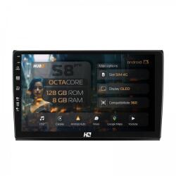 Alemarauto Navigatie Fiat Bravo 2006-2016 8GB RAM Android 13 Octacore Slot Sim 4G DSP GPS Wi-FI Carplay Android Auto USB Bluetooth Waze Touchscreen 9 Inch (HB-649008+AD-BGRKIT356)