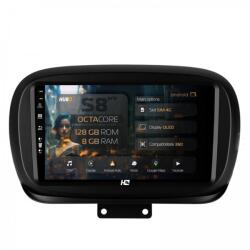 Alemarauto Navigatie Fiat 500X 2014-2020 8GB RAM Android 13 Octacore Slot Sim 4G DSP GPS Wi-FI Carplay Android Auto USB Bluetooth Waze Touchscreen 9 Inch (HB-649008+AD-BGRKIT362)