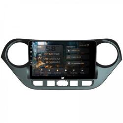 Alemarauto Navigatie Hyundai I10 (2013-2017) 8GB RAM Android 13 Octacore Slot Sim 4G DSP GPS Wi-FI Carplay Android Auto USB Bluetooth Waze Touchscreen 9 Inch (HB-649008+AD-BGRKIT196)