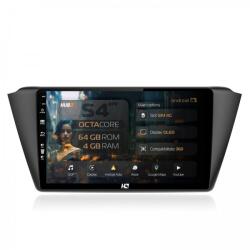 HUB64 - S4 Series Navigatie Skoda Fabia (2015+) 4GB RAM Android 13 Octacore Slot Sim 4G DSP GPS Wi-FI Carplay Android Auto USB Bluetooth Waze Touchscreen 9 inch (HB-649004+AD-BGRKIT039)
