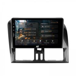 HUB64 - S4 Series LITE Navigatie Volvo XC60 (2013-2019) 4GB RAM Android 13 Quadcore DSP GPS Wi-FI Carplay Android Auto USB Bluetooth Waze Touchscreen 9 inch (HB-649004L+AD-BGRKIT400-1319)