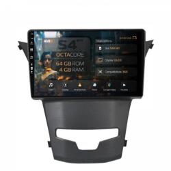 HUB64 Navigatie Ssangyong Korando (2013-2019) 4GB RAM Android 13 Octacore Slot Sim 4G DSP GPS Wi-FI Carplay Android Auto USB Bluetooth Waze Touchscreen 9 inch (HB-649004+AD-BGRKIT441)