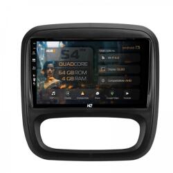 Alemarauto Navigatie Opel Vivaro / Renault Trafic / Fiat Talento (2014-2017) 4GB RAM Android 13 Quadcore DSP GPS Wi-FI Carplay Android Auto USB Bluetooth Waze Touchscreen 9 inch (HB-649004L+AD-BGRKIT389)