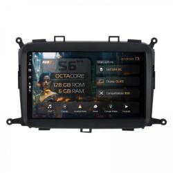 HUB64 - S6 Series Navigatie Kia Carens (2012-2017) 6GB RAM Android Octacore Slot Sim 4G DSP GPS Wi-FI Carplay Android Auto USB Bluetooth Waze Touchscreen 9 inch (HB-649006+AD-BGRKIT220)