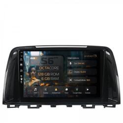 Alemarauto Navigatie Mazda 6 (2013-2015) 6GB RAM Android 13 Octacore Slot Sim 4G DSP GPS Wi-FI Carplay Android Auto USB Bluetooth Waze Touchscreen 9 Inch (HB-649006+AD-BGRKIT328v2)