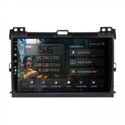 Alemarauto Navigatie Toyota Prado J120 (2002 - 2010) 6GB RAM Android 13 Octacore Slot Sim 4G DSP GPS Wi-FI Carplay Android Auto USB Bluetooth Waze Touchscreen 9 Inch (HB-649006+AD-BGRKIT083)