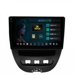 Alemarauto Navigatie 2K Toyota AYGO / Citroen C1 (2005-2014) 4GB RAM Android 13 Octacore Slot Sim 4G DSP GPS Wi-FI Carplay Android Auto USB Bluetooth Waze Touchscreen 10.36 Inch (HB-64100042K+AD-BGRKIT099)
