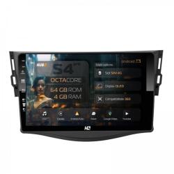 Alemarauto Navigatie Toyota RAV4 (2006-2013) 4GB RAM Android 13 Octacore Slot Sim 4G DSP GPS Wi-FI Carplay Android Auto USB Bluetooth Waze Touchscreen 9 inch (HB-649004+AD-BGRKIT096)