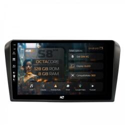 Alemarauto Navigatie Mazda 3 (2003-2009) 8GB RAM Android 13 Octacore Slot Sim 4G DSP GPS Wi-FI Carplay Android Auto USB Bluetooth Waze Touchscreen 9 Inch (HB-649008+AD-BGRKIT322)