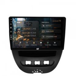 Alemarauto Navigatie Toyota AYGO / Citroen C1 (2005-2014) 2GB RAM Android 13 GPS Wi-FI Carplay Android Auto USB Bluetooth Radio Waze Touchscreen 10.1 inch (HB-6410002+AD-BGRKIT099)