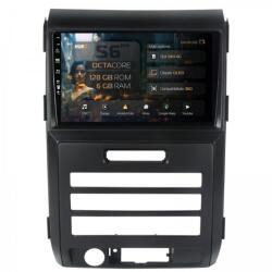 HUB64 - S6 Series Navigatie Ford F150 (2008-2014) 6GB RAM Android 13 Octacore Slot Sim 4G DSP GPS Wi-FI Carplay Android Auto USB Bluetooth Waze Touchscreen 9 Inch (HB-649006+AD-BGRKIT139)
