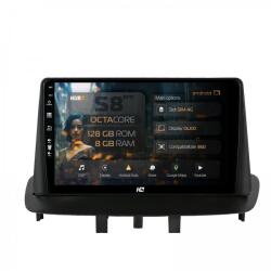 Alemarauto Navigatie Renault Megane 3 / Renault Fluence (2009-2016) 8GB RAM Android 13 Octacore Slot Sim 4G DSP GPS Wi-FI Carplay Android Auto USB Bluetooth Waze Touchscreen 9 Inch (HB-649008+AD-BGRKIT372)